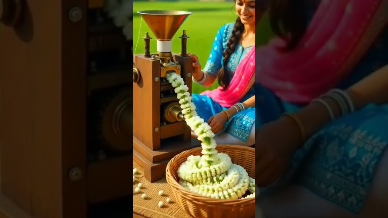 Garland making machine 😯‼️ #shorts #garlandmaking