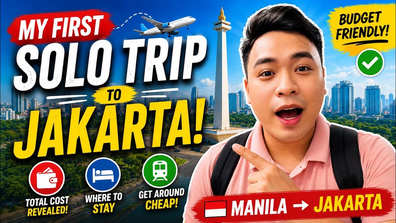 MY FIRST SOLO TRIP to JAKARTA! ✈️ (Budget Travel Guide from Manila + Requirements!) 🇮🇩 | Nico Dormis