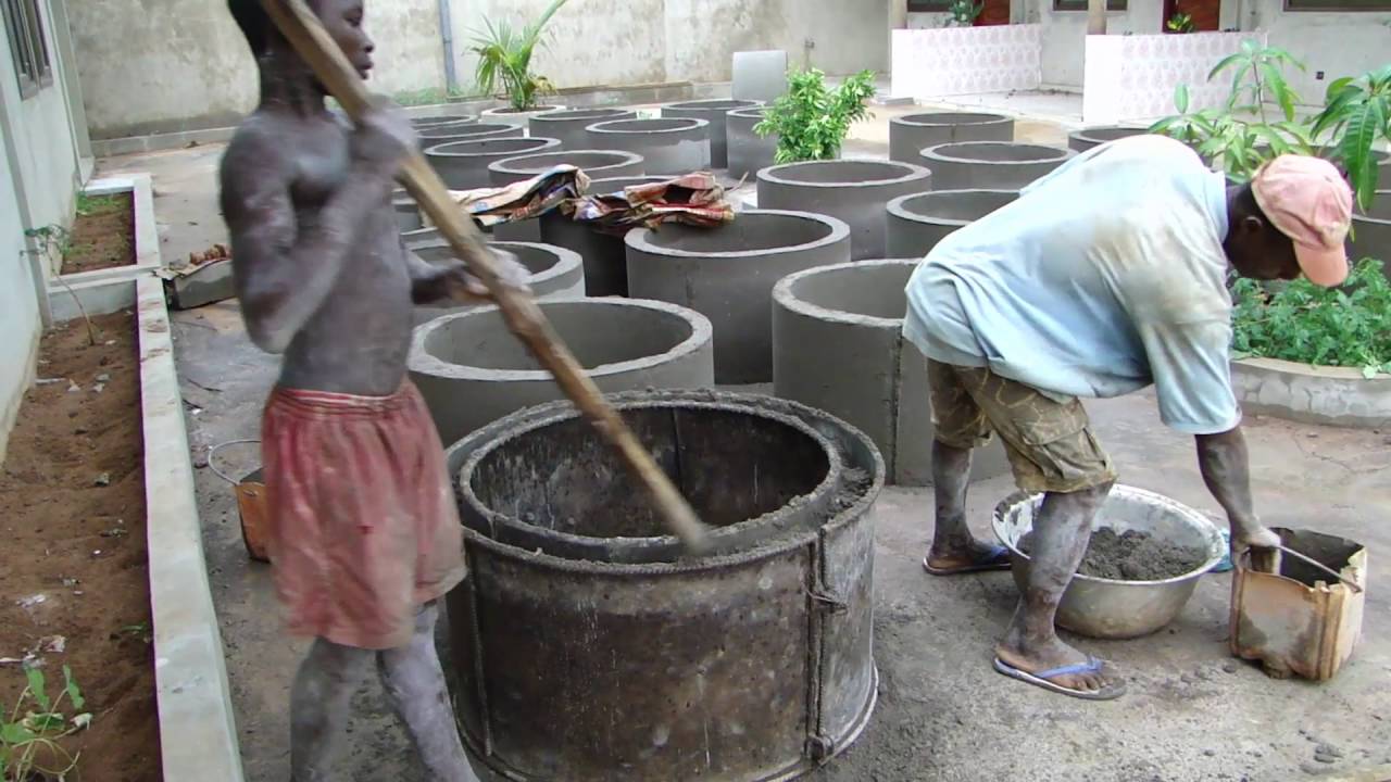 Fabrication de buses pour habillage d'un puits....
