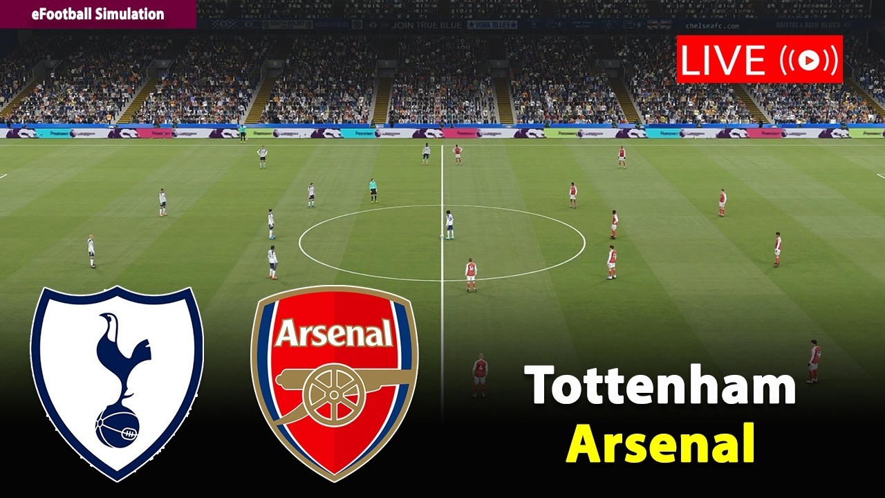 🔴Live- Tottenham vs Arsenal | England Premier League 25/26 Match | PES21 Game Simulation