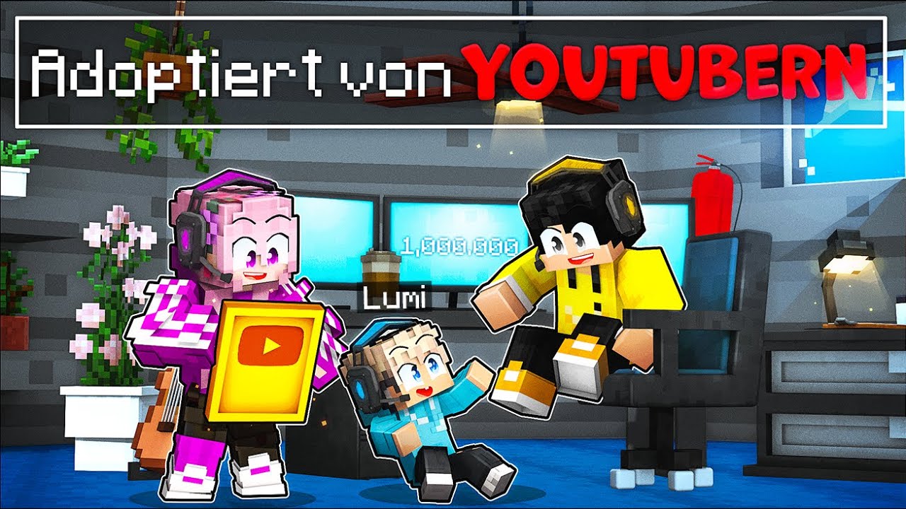 ADOPTIERT von EINER YouTuber FAMILIE in Minecraft!