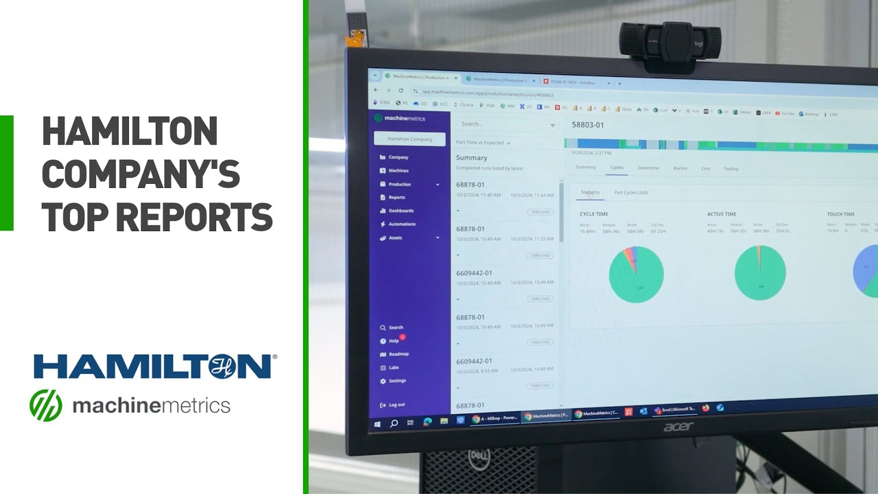 Hamilton Company's Top MachineMetrics Reports