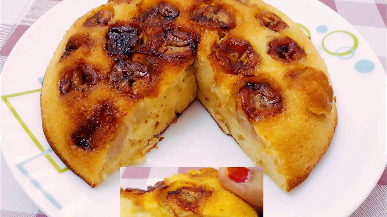 Banana egg cake / no baking in oven or pateela / try new method to bake ur cake