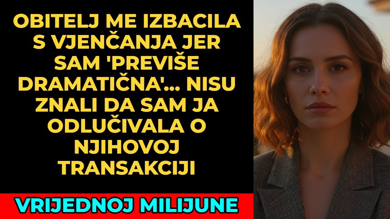 Obitelj me izbacila sa svadbe jer sam 'previše emotivna' — no nisu očekivali što slijedi.
