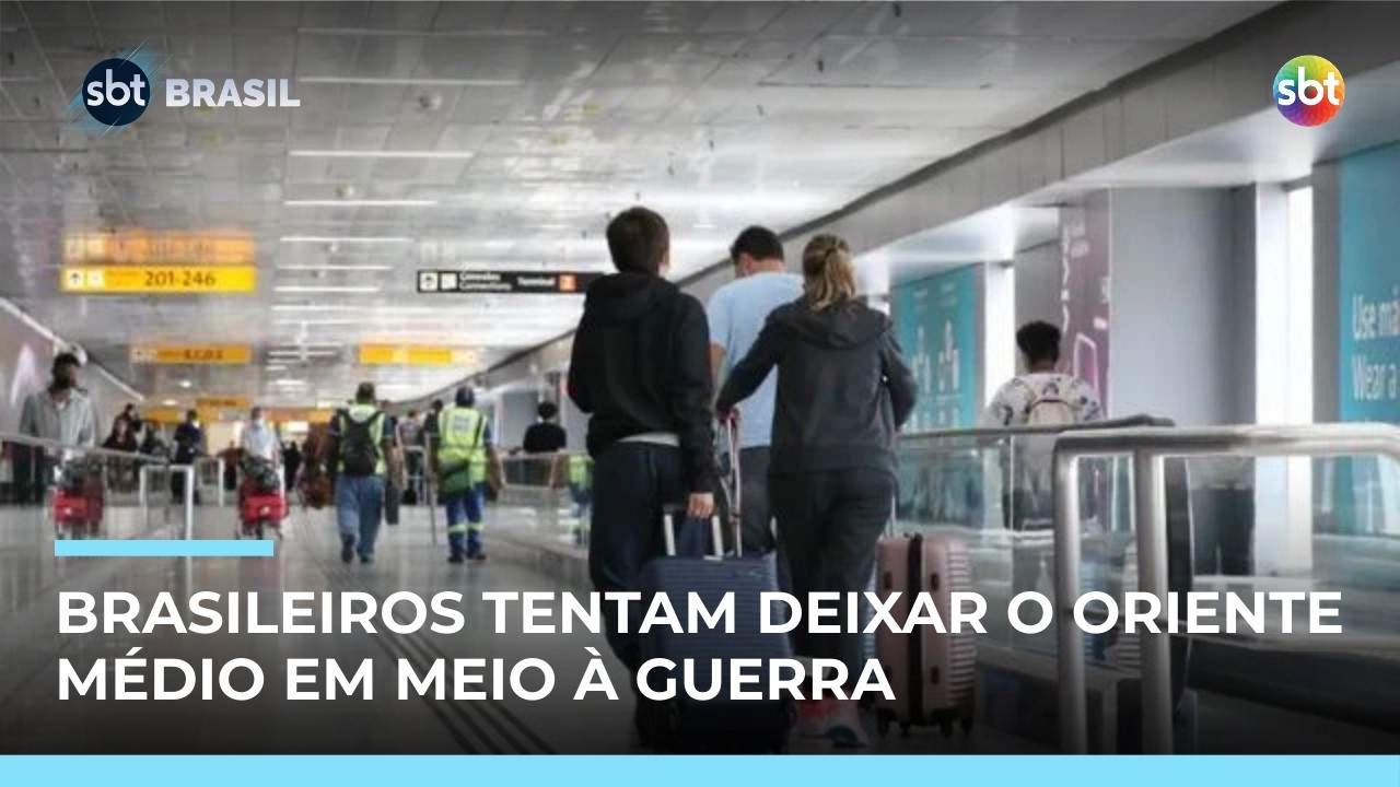 Guerra no Oriente Médio: Conflito fecha espaço aéreo e afeta brasileiros na região | #SBTBrasil