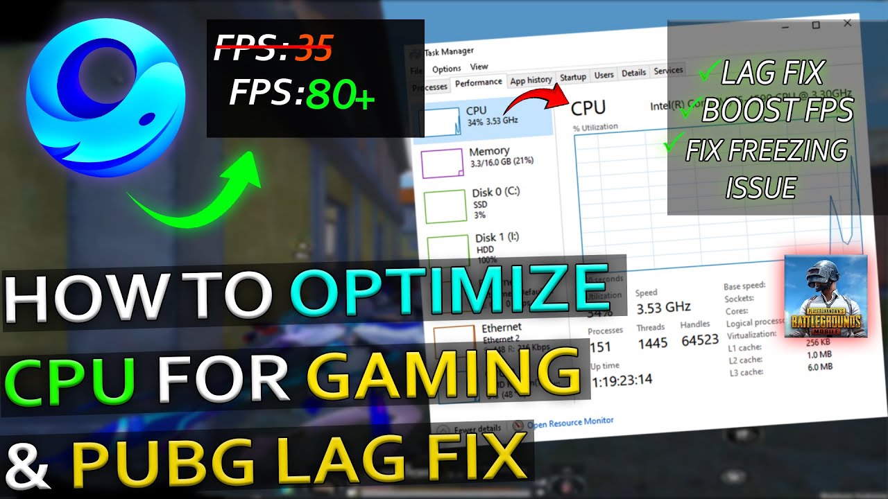 PUBG Mobile Lag Fix 2024 🔧  100% Working FPS Boost for Low End PC & Optimization Guide