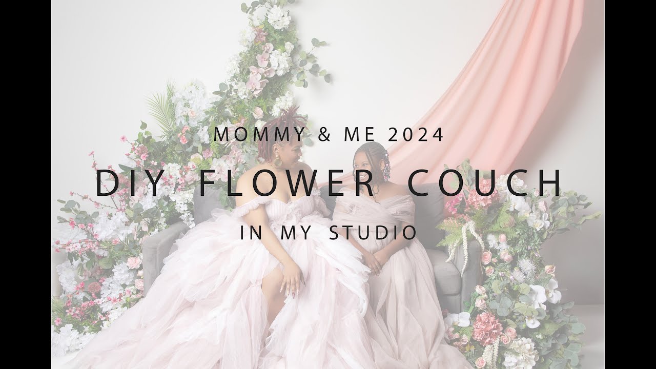 Beautiful DIY Flower Couch Setup for Mother's Day