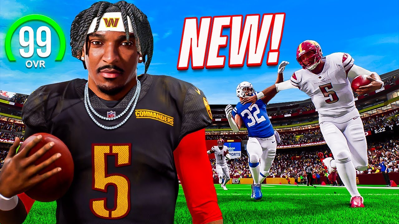 Jayden Daniels in Madden 25 is BROKEN, The Fastest QB Ever!