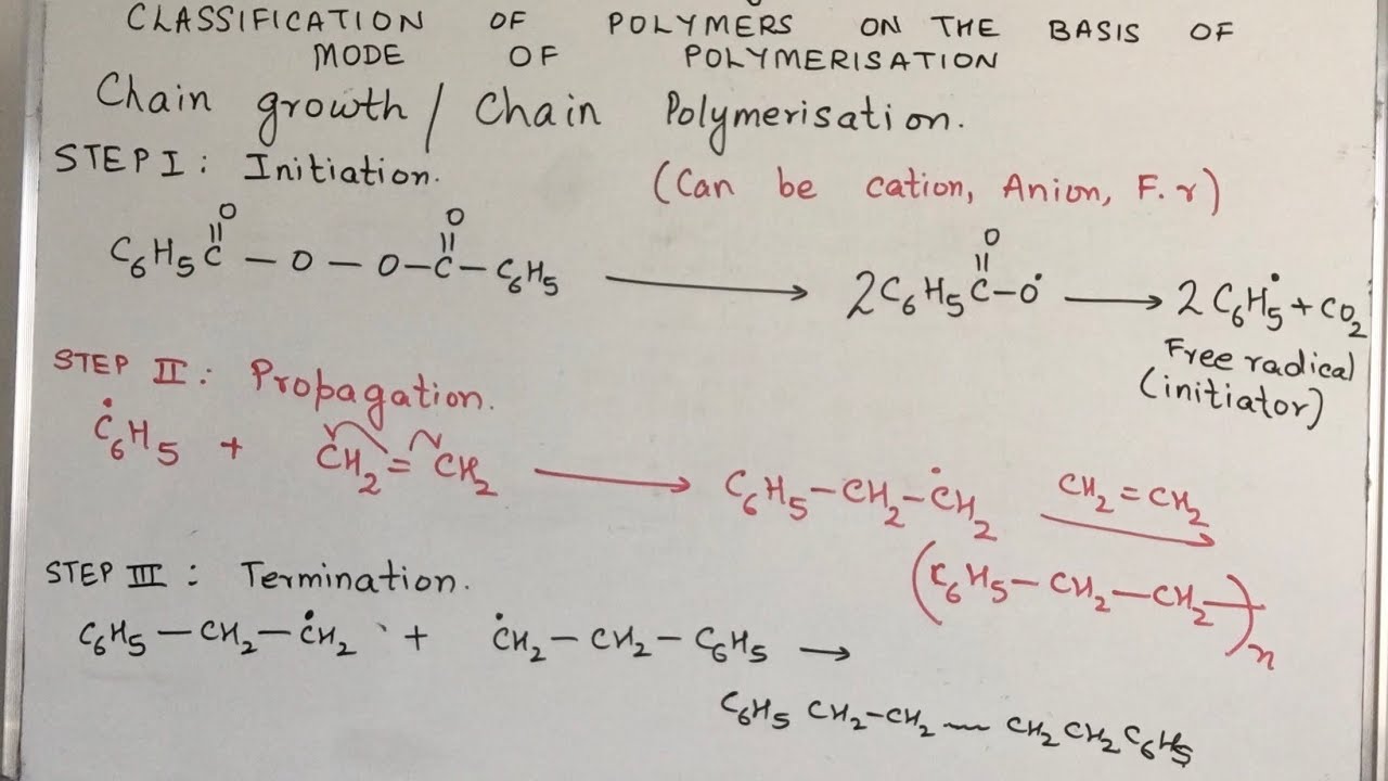 Step growth and Chain growth polymerization