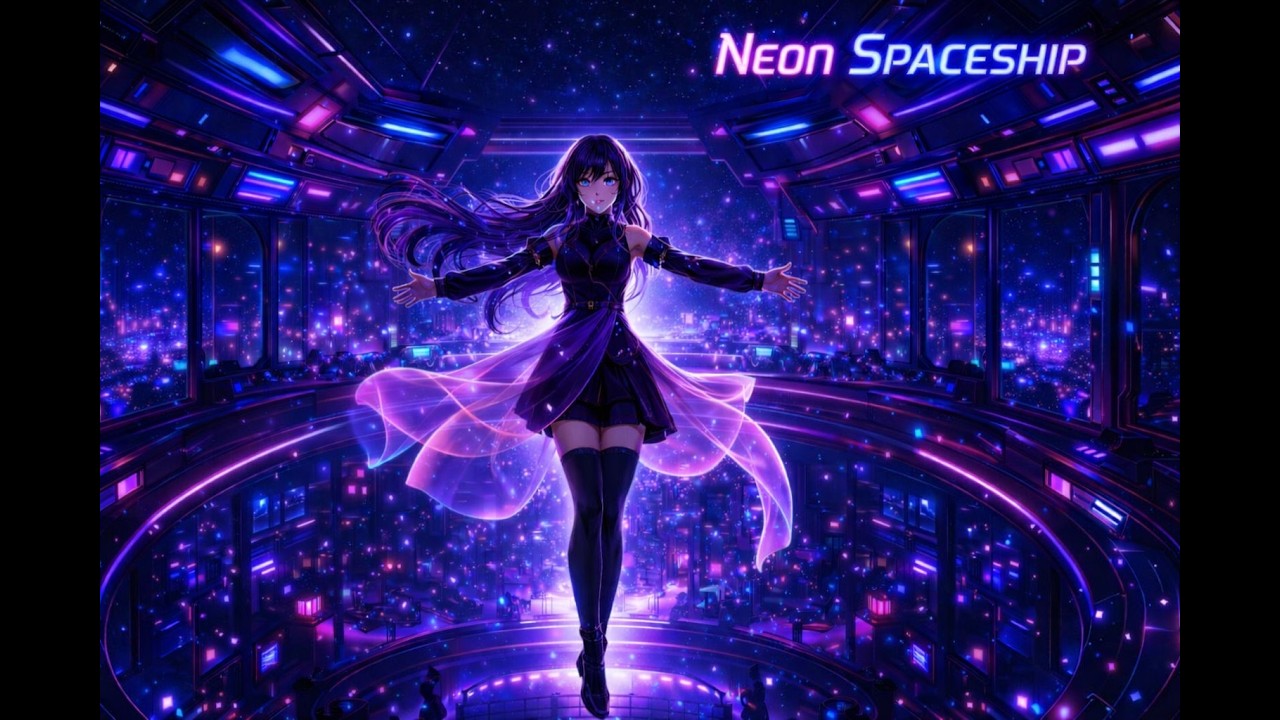 Neon Spaceship | Cyberpunk Melodic House | Astra Neon Groove