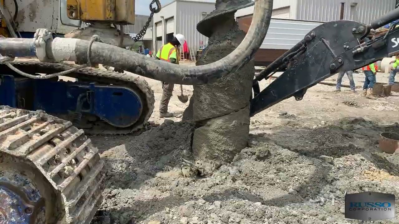 Installation Process of Auger Cast Piles - Russo Corporation