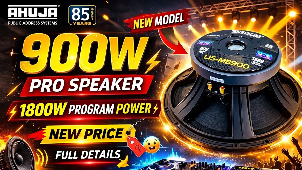 Ahuja 15 Inch 900watt 🔊Speaker Price || Ahuja 900watt Power Speaker Top 3 Amplifier Full Details