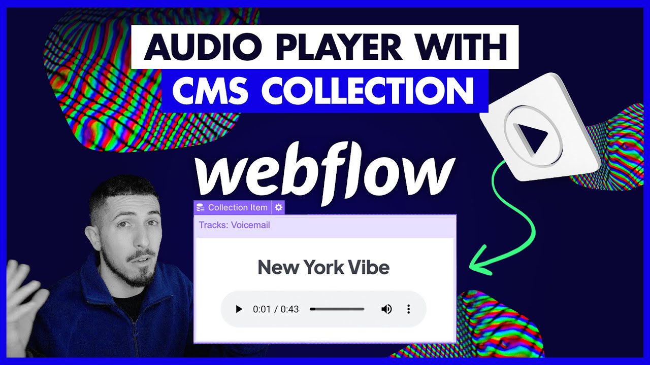 Create an Audio Player in Webflow (with CMS Collection) in under 2 Minutes