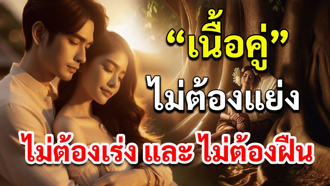 เนื้อคู่ไม่ต้องแย่ง...ไม่ต้องเร่ง และ ไม่ต้องฝืน