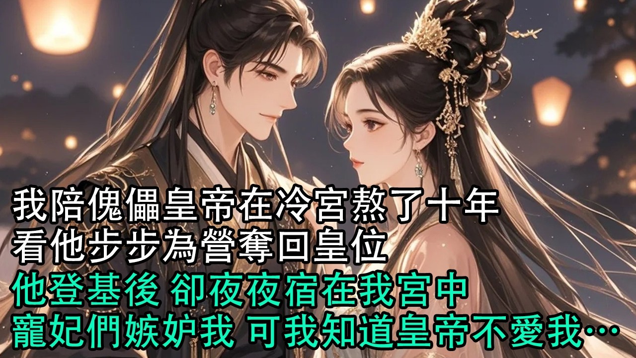【一口氣看完】我陪傀儡皇帝在冷宮熬了十年，看他步步為營奪回皇位，他登基後 卻夜夜宿在我宮中，寵妃們嫉妒我 可我知道皇帝不愛我…#古言 #有聲小說 #情感故事