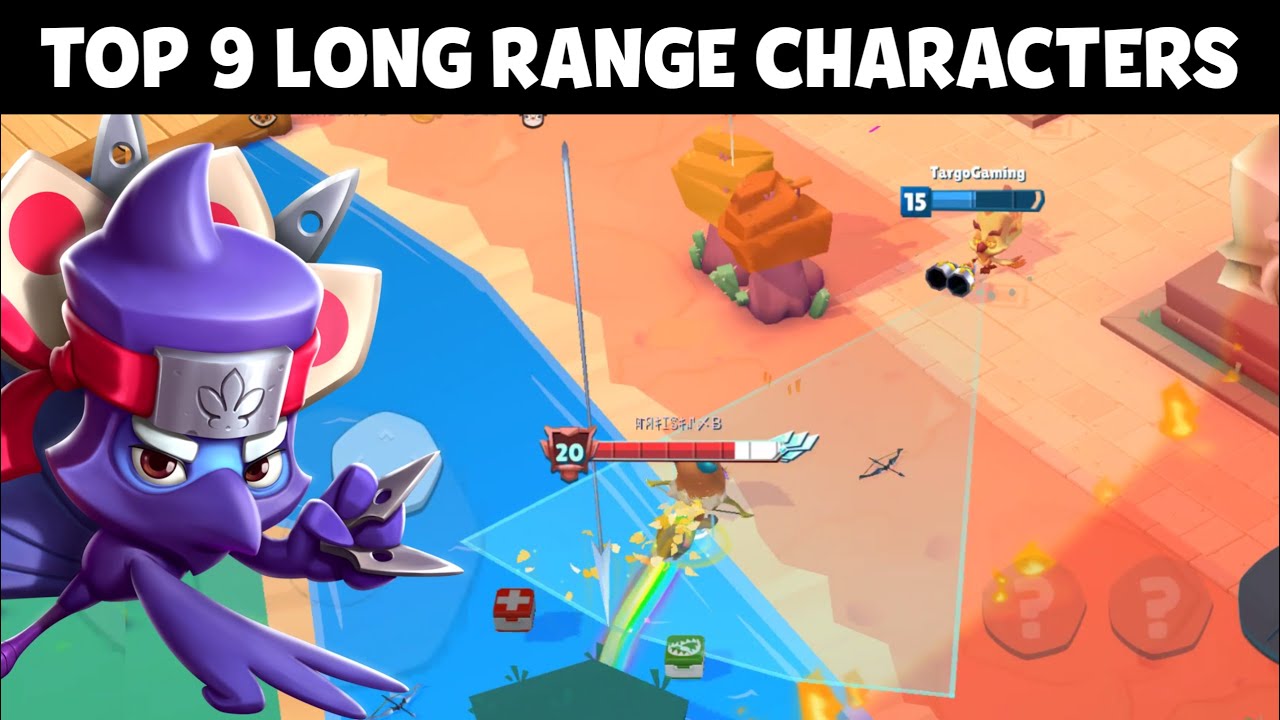 Top 9 Long Range Deadly Characters 🤔 | Zooba
