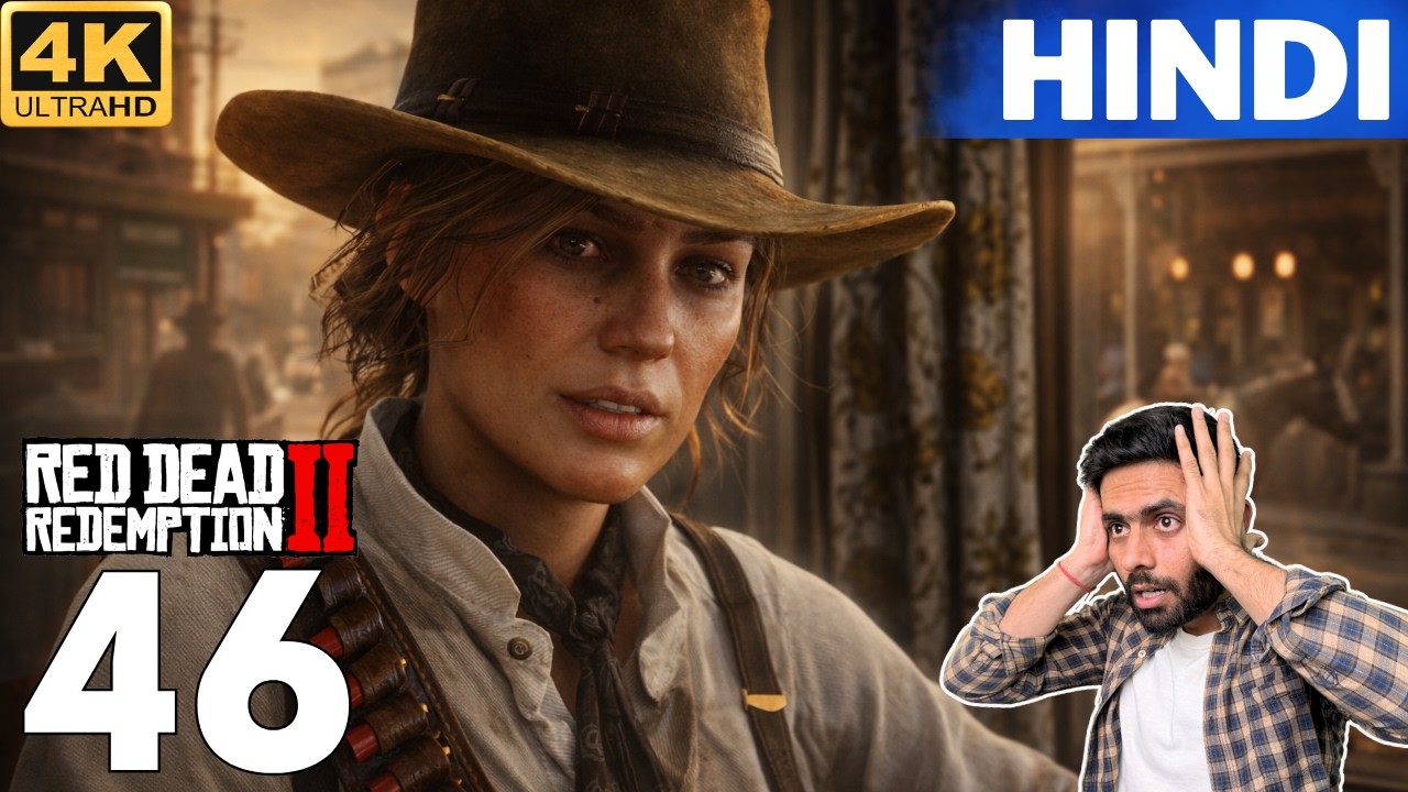 RDR2 Hindi Gameplay Part 46 - 😂 Uncle फँस गया Big Trouble में! 🔥 इतना बड़ा भालू नहीं देखा होगा! #rdr2
