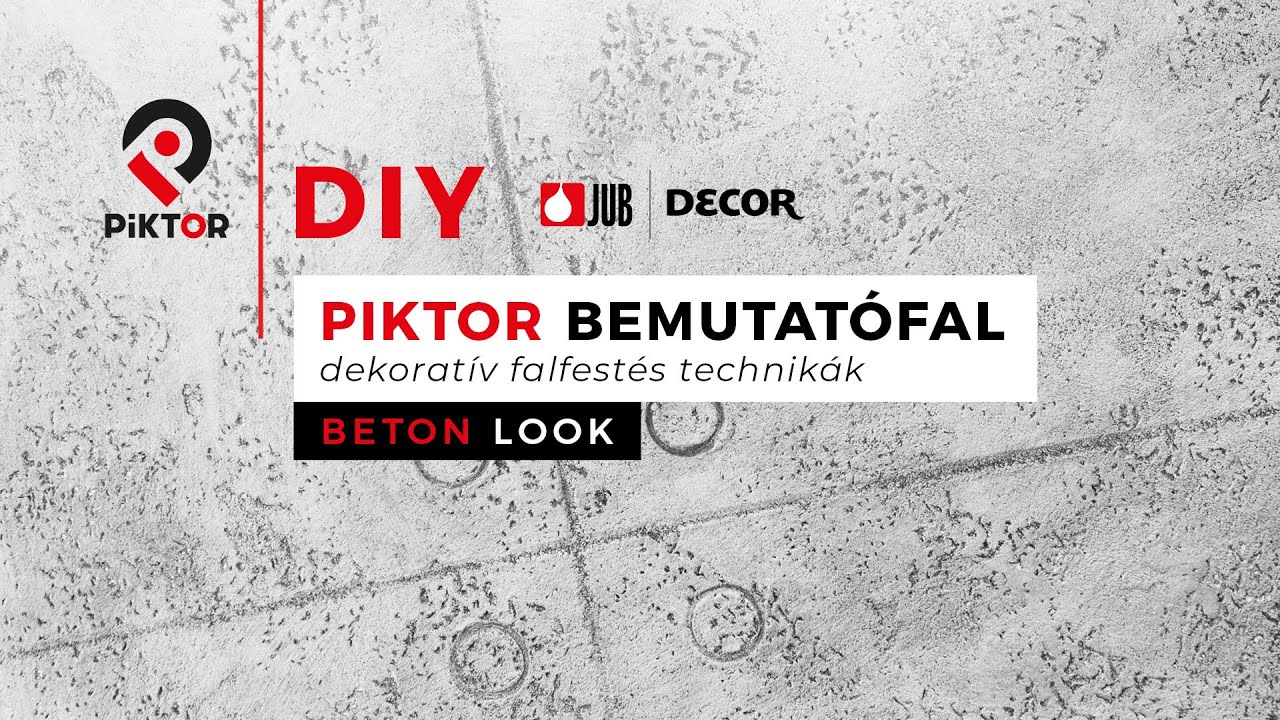 Látszó beton - Beton look | Piktor DIY bemutatófalak