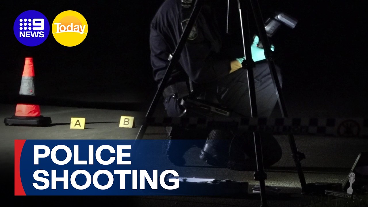 Police open fire after allegedly confronted with rifle in Queensland | 9 News Australia