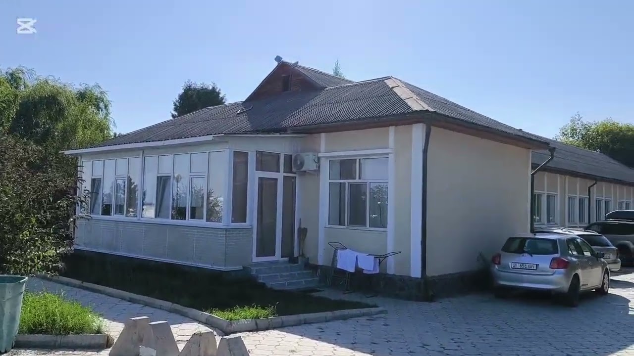 Обзор пансионата Мурас (Витязь), Кыргызстан Иссык-куль, в который приехали на BYD SONG PLUS EV.