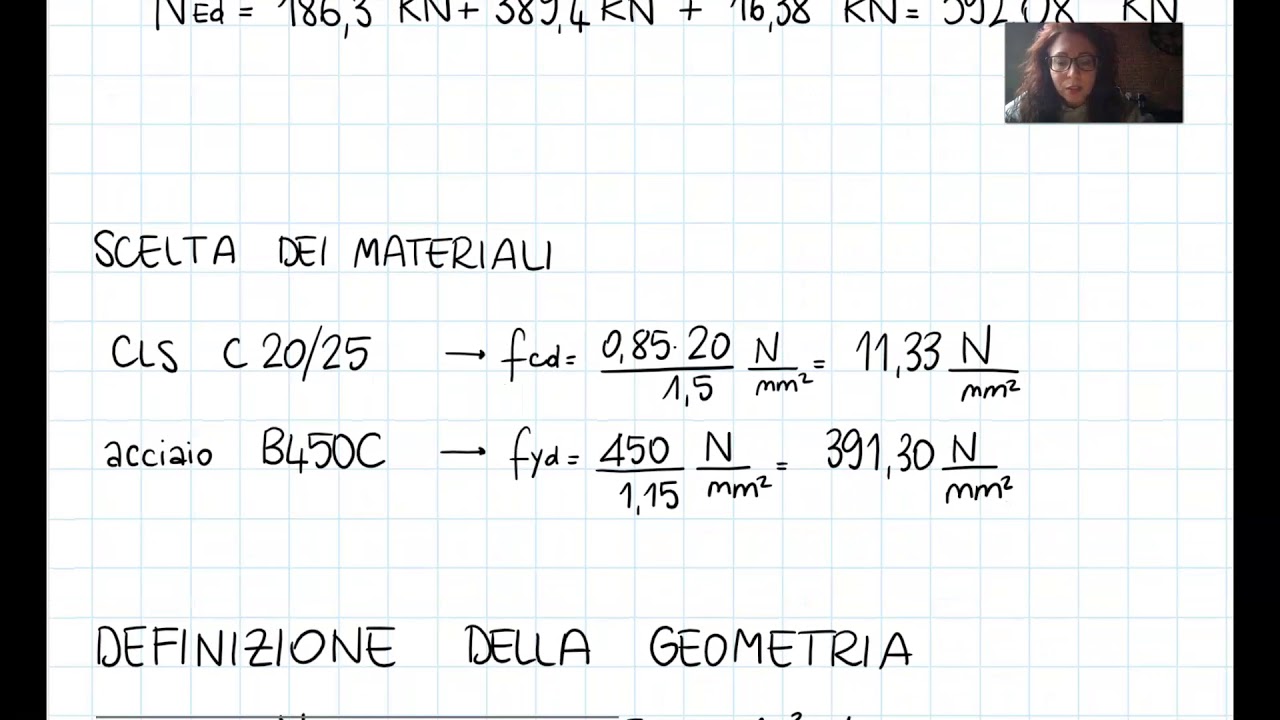 Calcolo di progetto di un pilastro in c.a.
