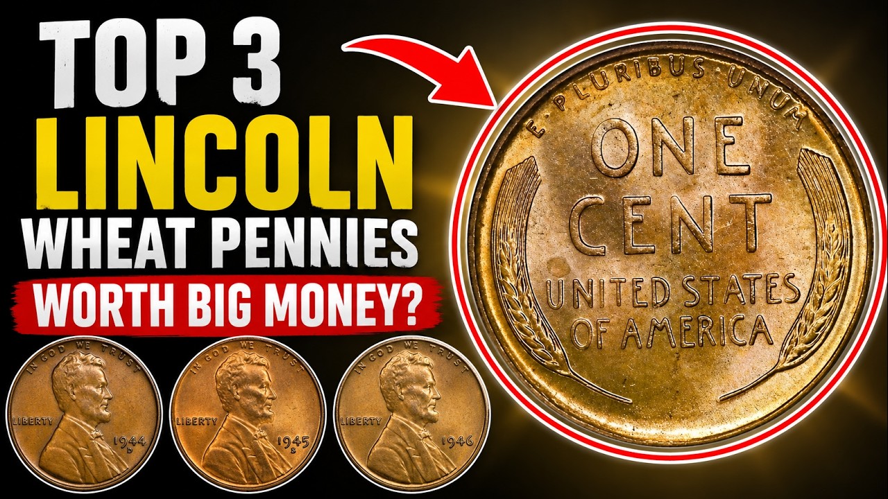 Top 3 Valuable 1944, 1945 & 1946 Lincoln Cents