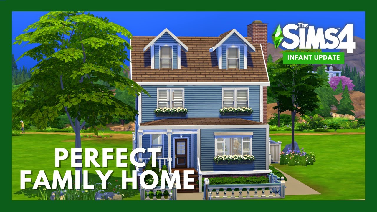 I Used the INFANT UPDATE to Build a Perfect Family House ◆ Sims 4 Speed Build