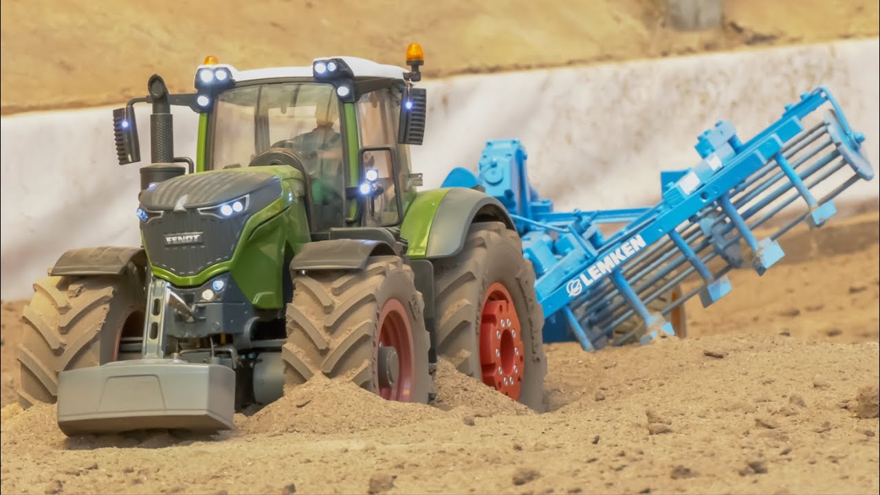 RC FARMING! RC TRACTOR FENDT 1050, EXCAVATORS, RC TRUCKS WORKING!