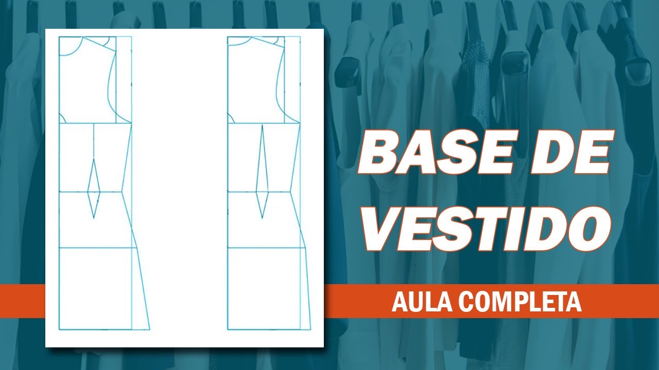 MOLDE BASE DE VESTIDO | MODELAGEM PASSO A PASSO