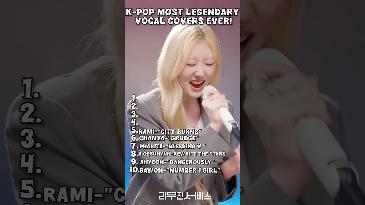 TOP 10 K-POP MOST LEGENDARY VOCAL COVERS#blackpink #bts #babymonster #shorts #fypシ