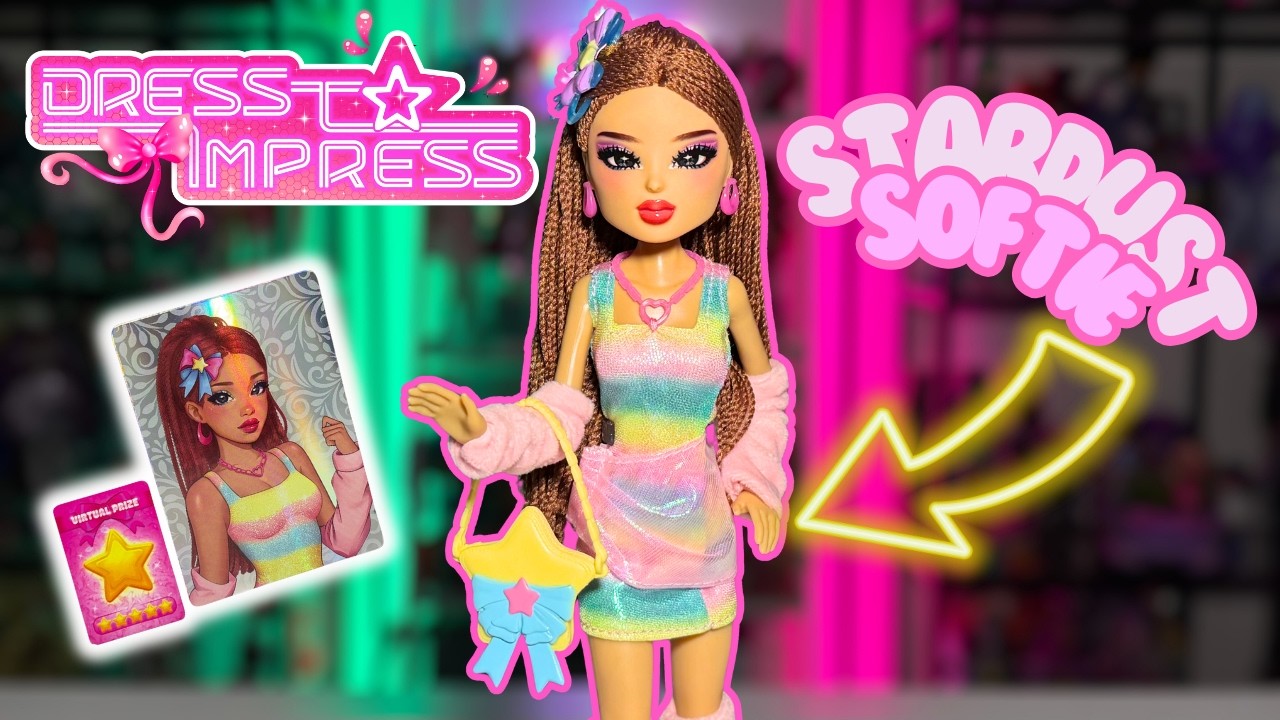Dress To Impress Stardust Softie Doll + DLC unboxing and review! 💫