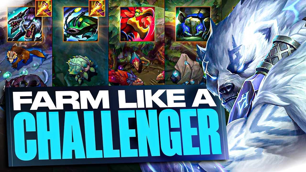 How To Farm Jungle Camps Like A CHALLENGER Player | Jungle Guide 🧠🐻