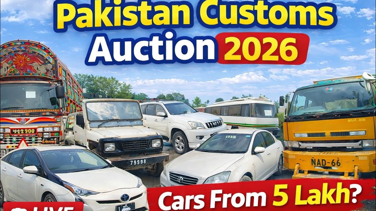 Pakistan Customs Auction Peshawar 2026 | Cars, SUVs, Trucks & Scrap Vehicles | Complete Details