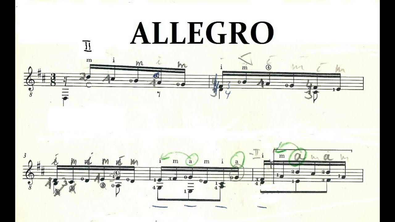 Johann Sebastian Bach: Allegro from Prelude, Fugue & Allegro BWV 998, Horst Klee - Guitar