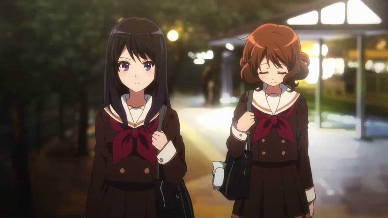Kumiko and Reina walking home together [Hibike! Euphonium]