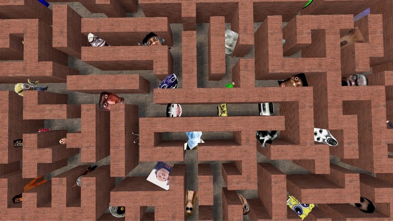 Uncle Obunga Johnpork Yoshie Auughh And Baldi Habibi For The Train Nextbot In Maze #Nextbot #gmod