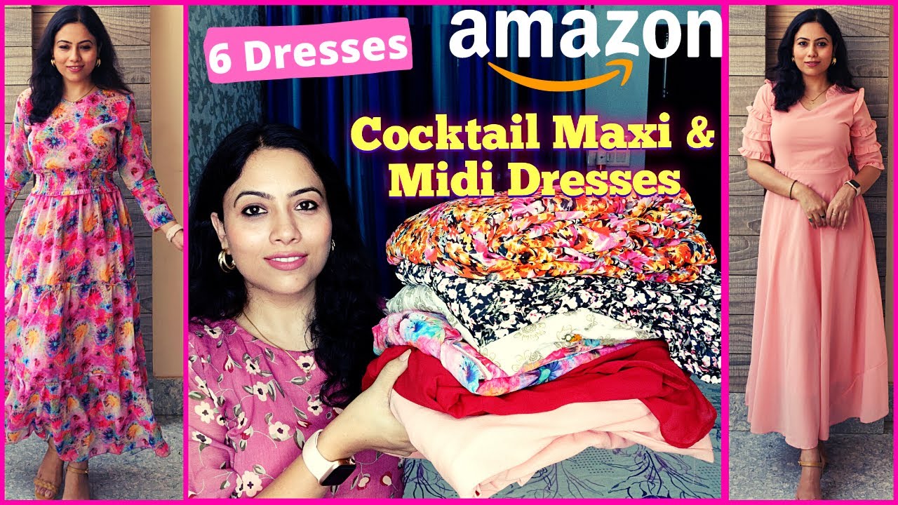 Amazon Maxi Dress Haul | Cocktail Maxi Dress,Midi Dress | Summer Dresses | Maxi Gown,A-line Dress