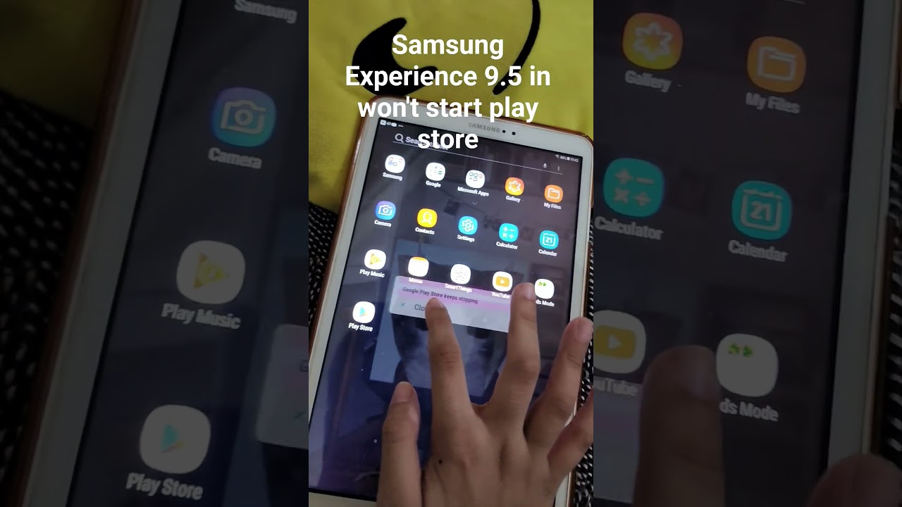 Samsung Experience 9.5 of won't start play store !