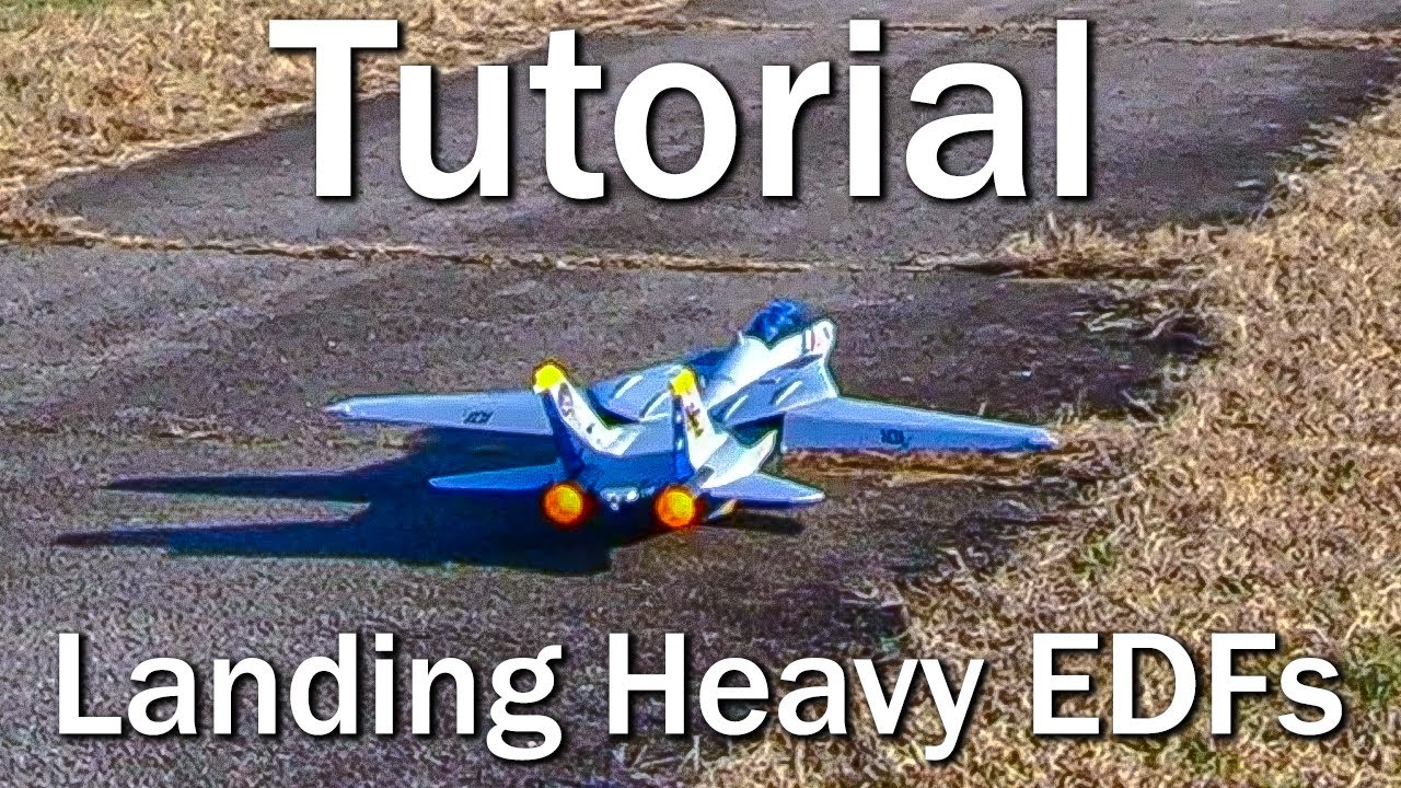 Tutorial: Landing Heavy EDF RC Jets w/ Freewing F-14, LVC Crash Landing
