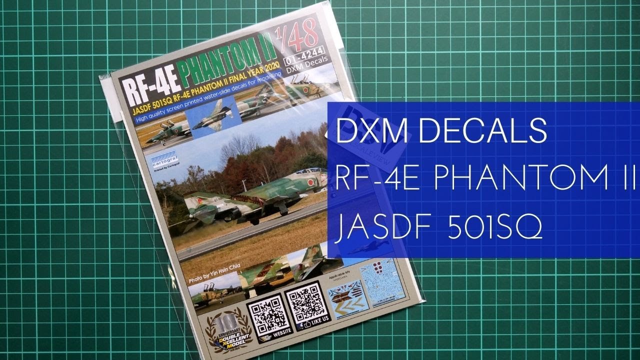DXM Decals 1/48 RF-4E Phantom II JASDF 501SQ Final Year (01-4244) Review