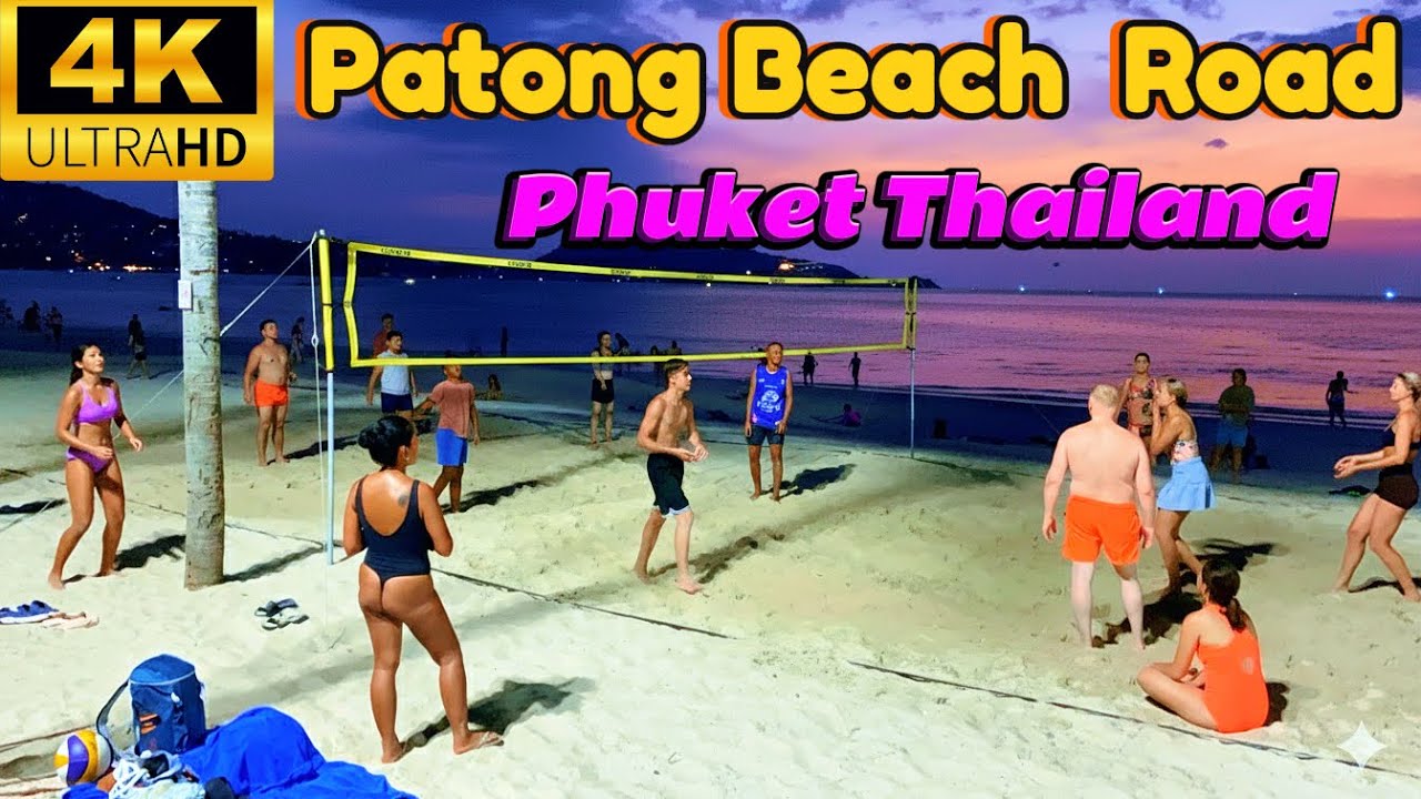 Phuket, Thailand: A Relaxing Walk Along Patong Beach Road (4K HDR) 
