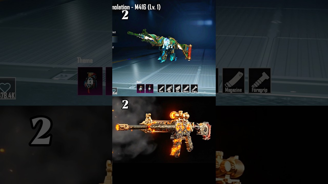 Roaring Immolition M416 vs New Fire M416👑