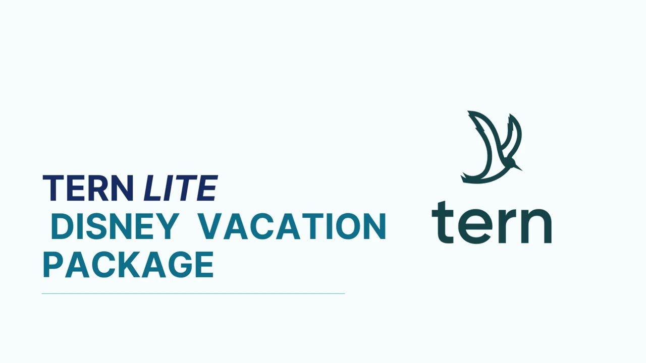 Tern Lite - Disney Destinations - Packages & Room Only w/ Workbook