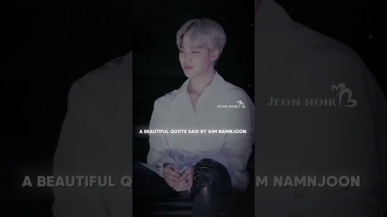 A beautiful quote said by Kim namnjoon....|| #bts #viral