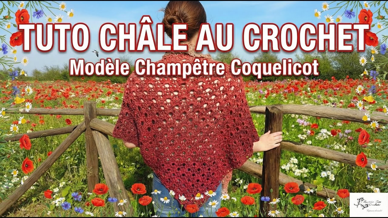 Tuto châle au crochet @Alextitia Tuto Crochet