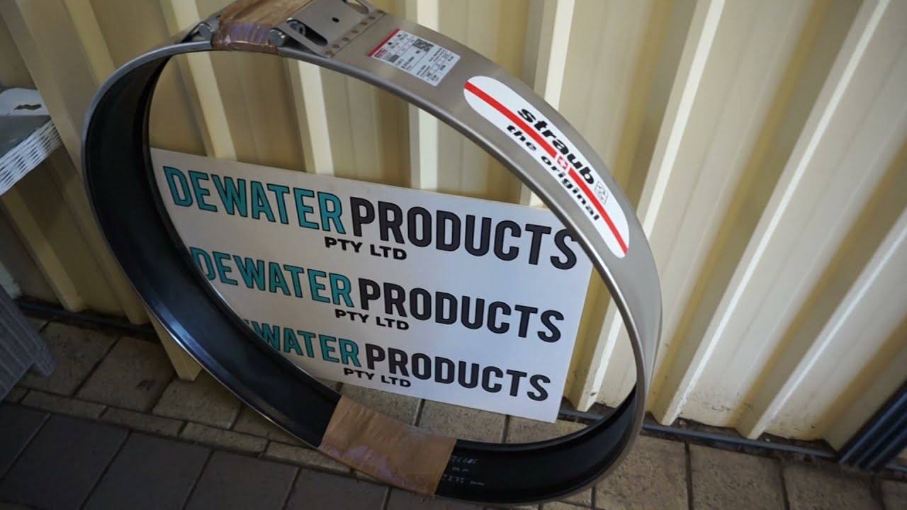 Straub Flex 914.4mm pipe coupling ~ Dewater Products Pty Ltd