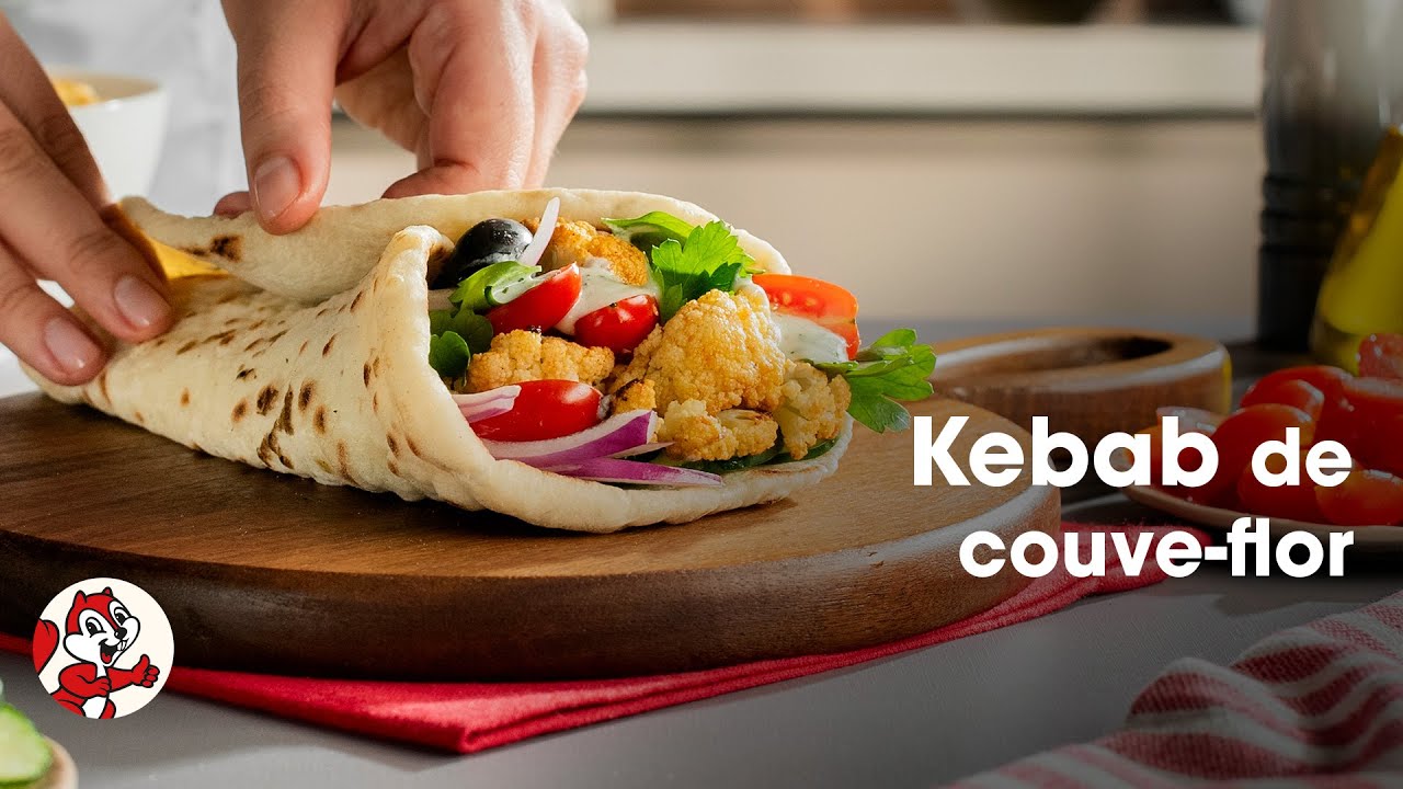 Kebab de couve-flor