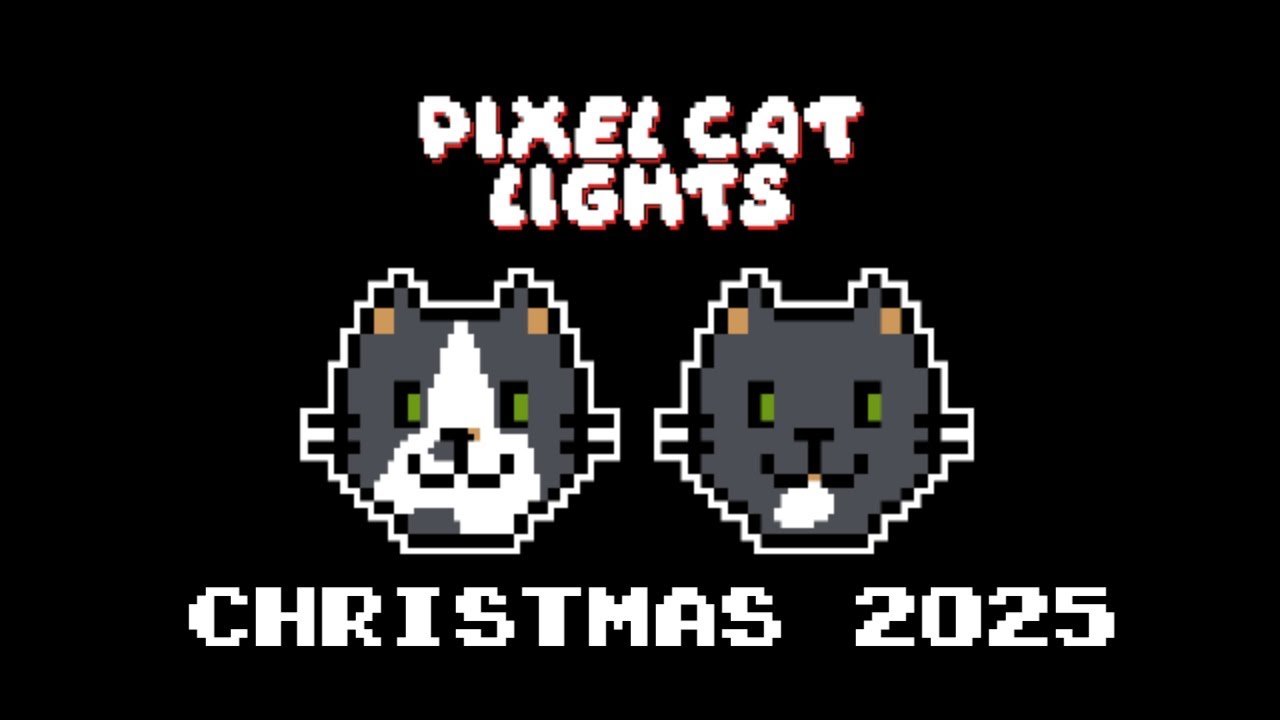 Pixel Cat Christmas 2025