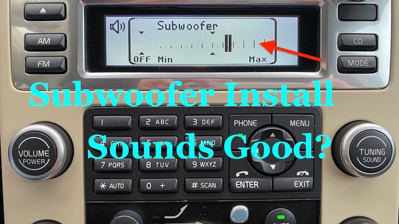 Factory option Subwoofer installation XC70/V70. How does it sound? Thx to D5T5.COM!!!