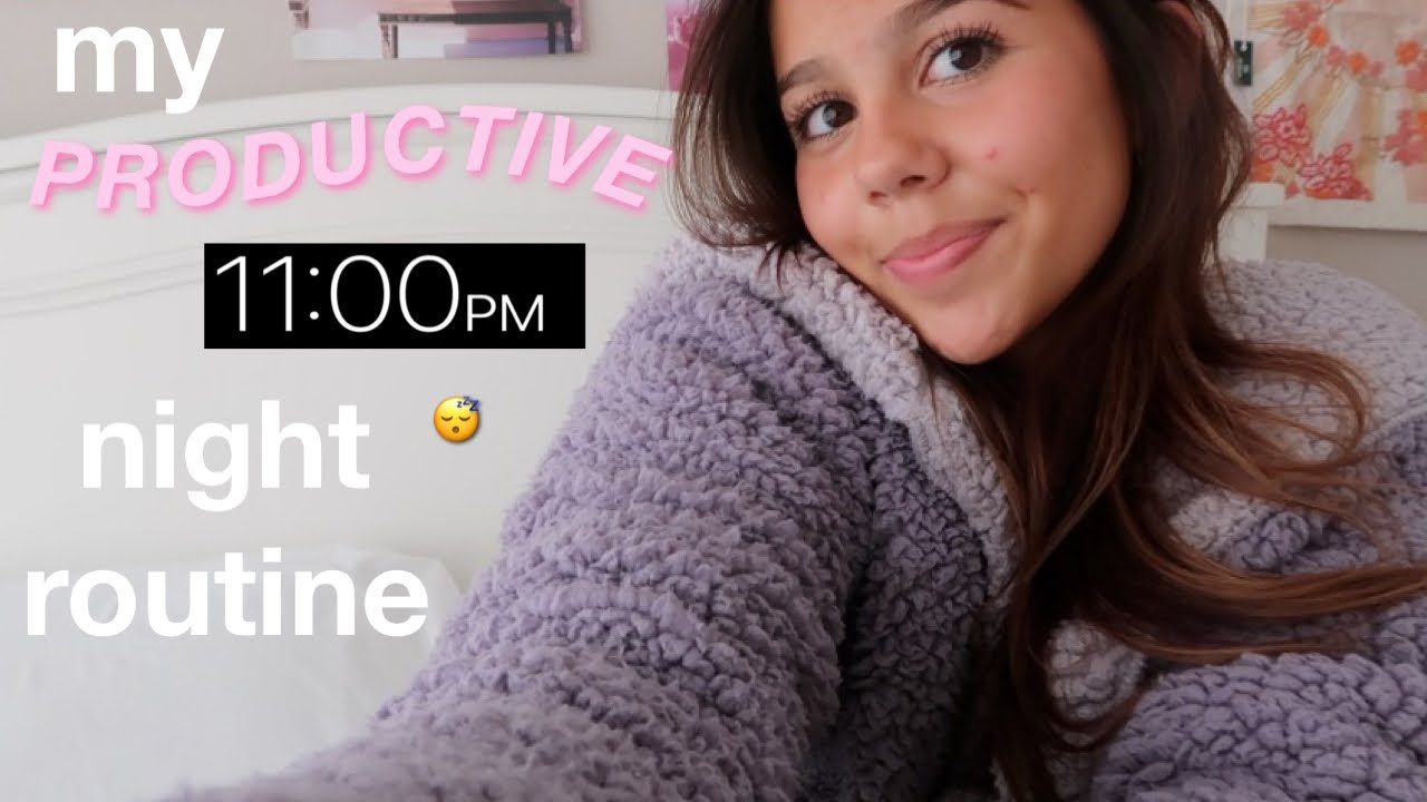 my REAL 11pm night routine *high school*